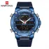 NAVIFORCE NF9164 Fashion Watches for Men Leather Sport Dual Display Quartz Wrist Watch Military Waterproof Luminous Clock